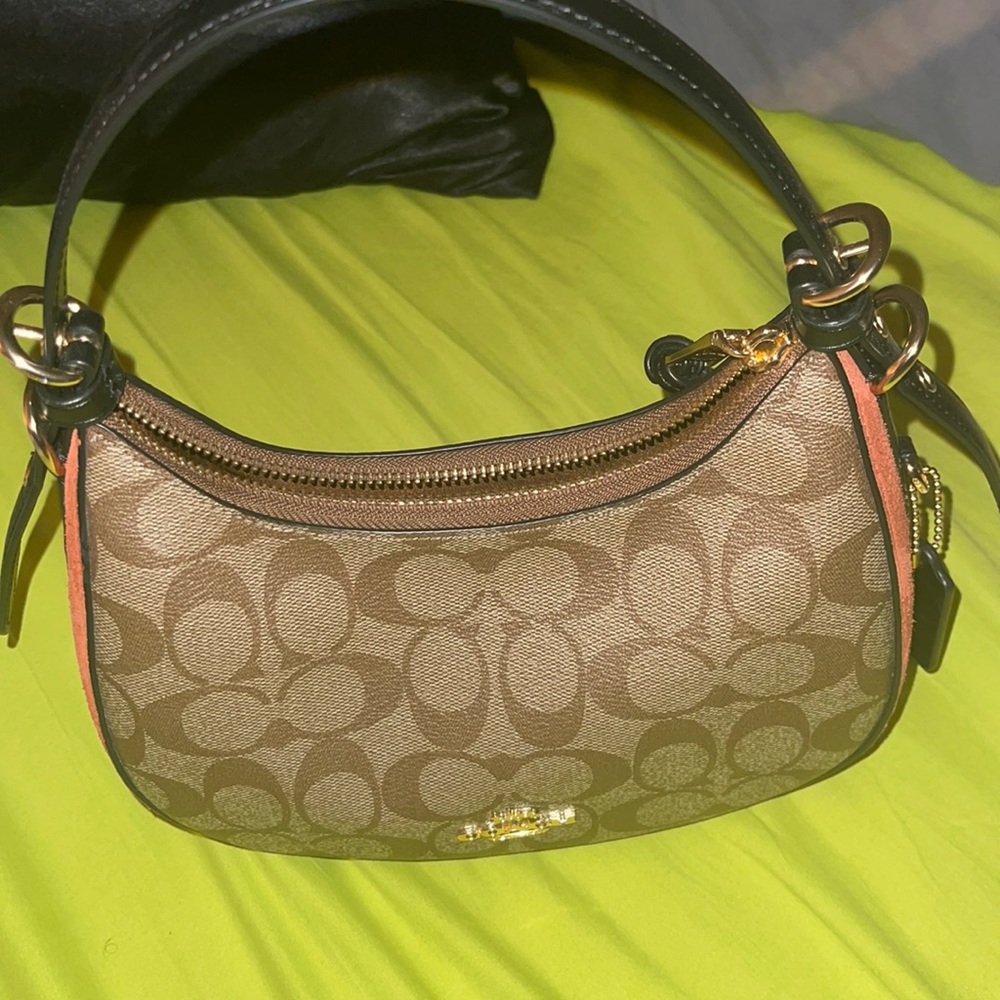 Coach Kleo hobo signature canvas purse